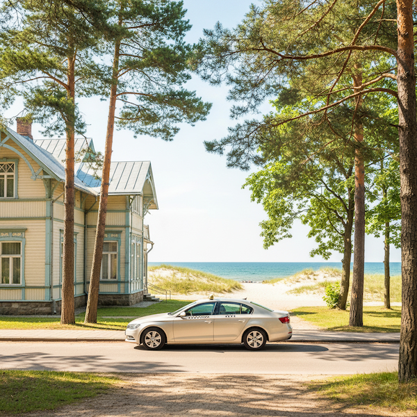 Taksometrs ved uz Jūrmalas pludmali